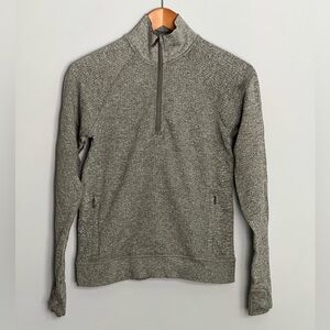 Lululemon Engineered Warmth Half Zip Grey Sage Size 4